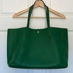 Tory Burch Blake Tote & Clutch Green
